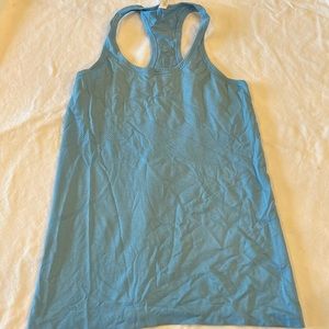 BLUE LULULEMON ATHLETICA SWIFTLY TECH RACERBACK TANK TOP SIZE 6